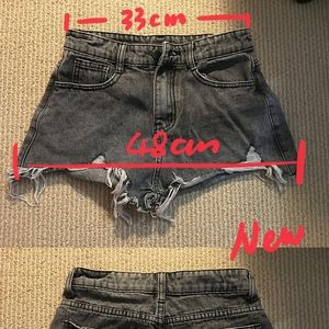 Denim shorts
